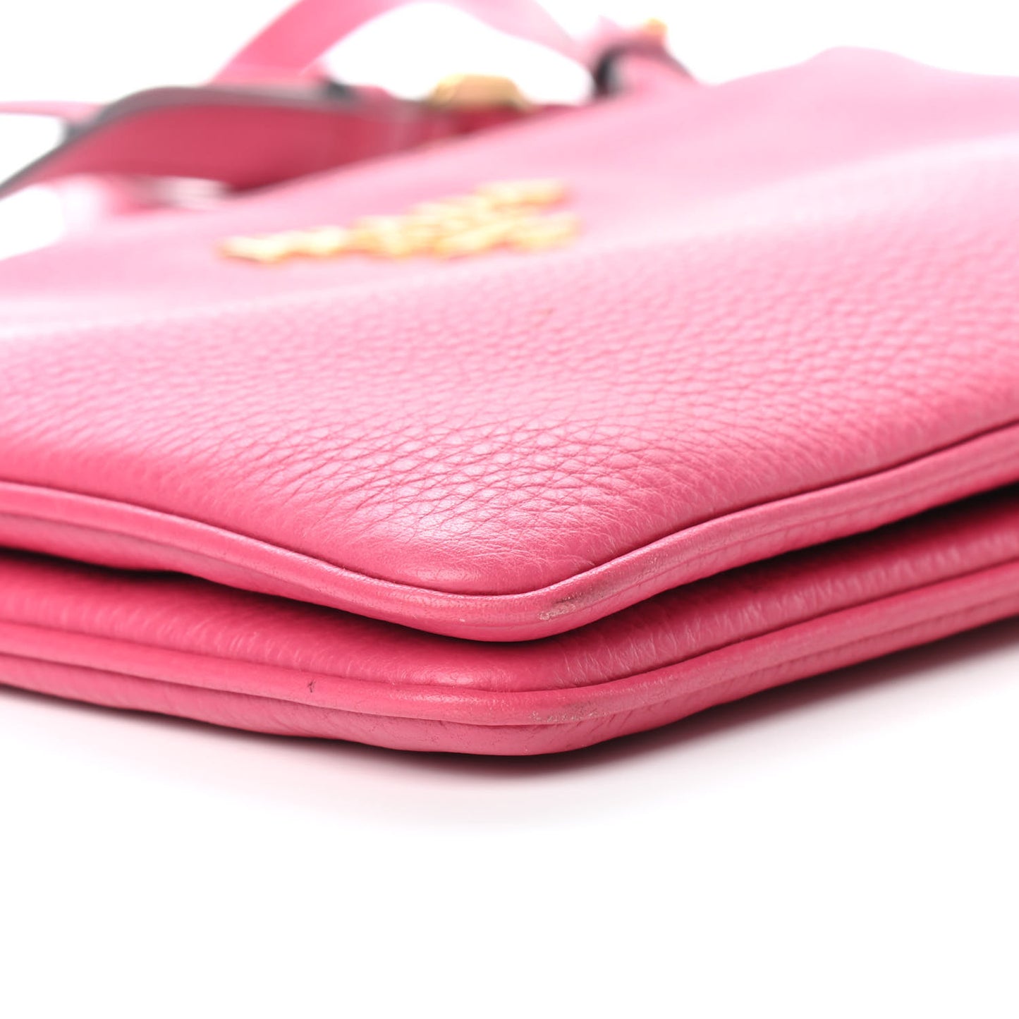 Vitello Phenix Double Zip Crossbody Bag Peonia