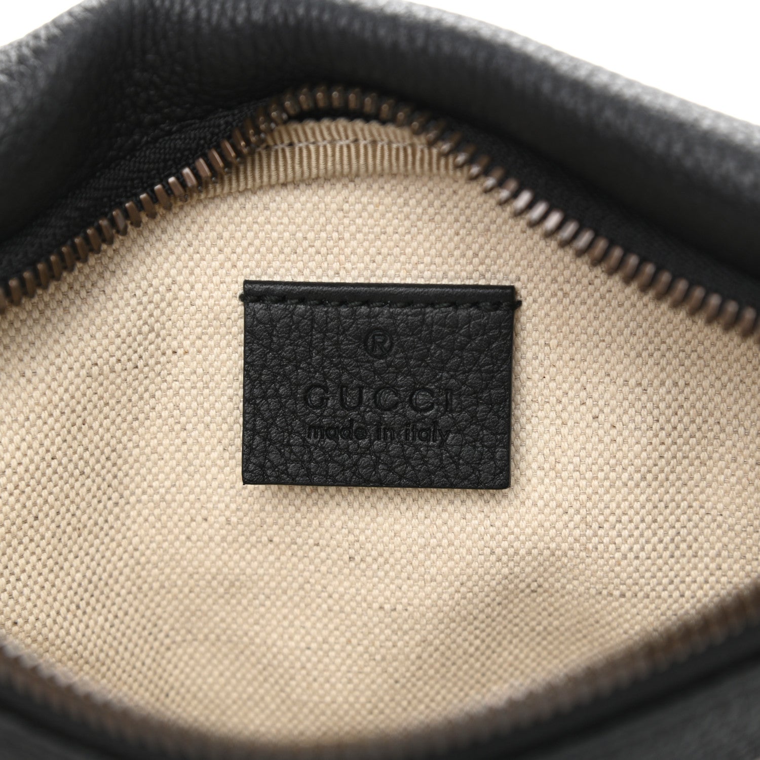 Gucci Grained Calfskin Small Logo Belt Bag Black 6 of 11