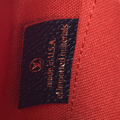 Louis Vuitton Empreinte Pochette Felicie Chain Wallet Marine Rouge 7 of 10