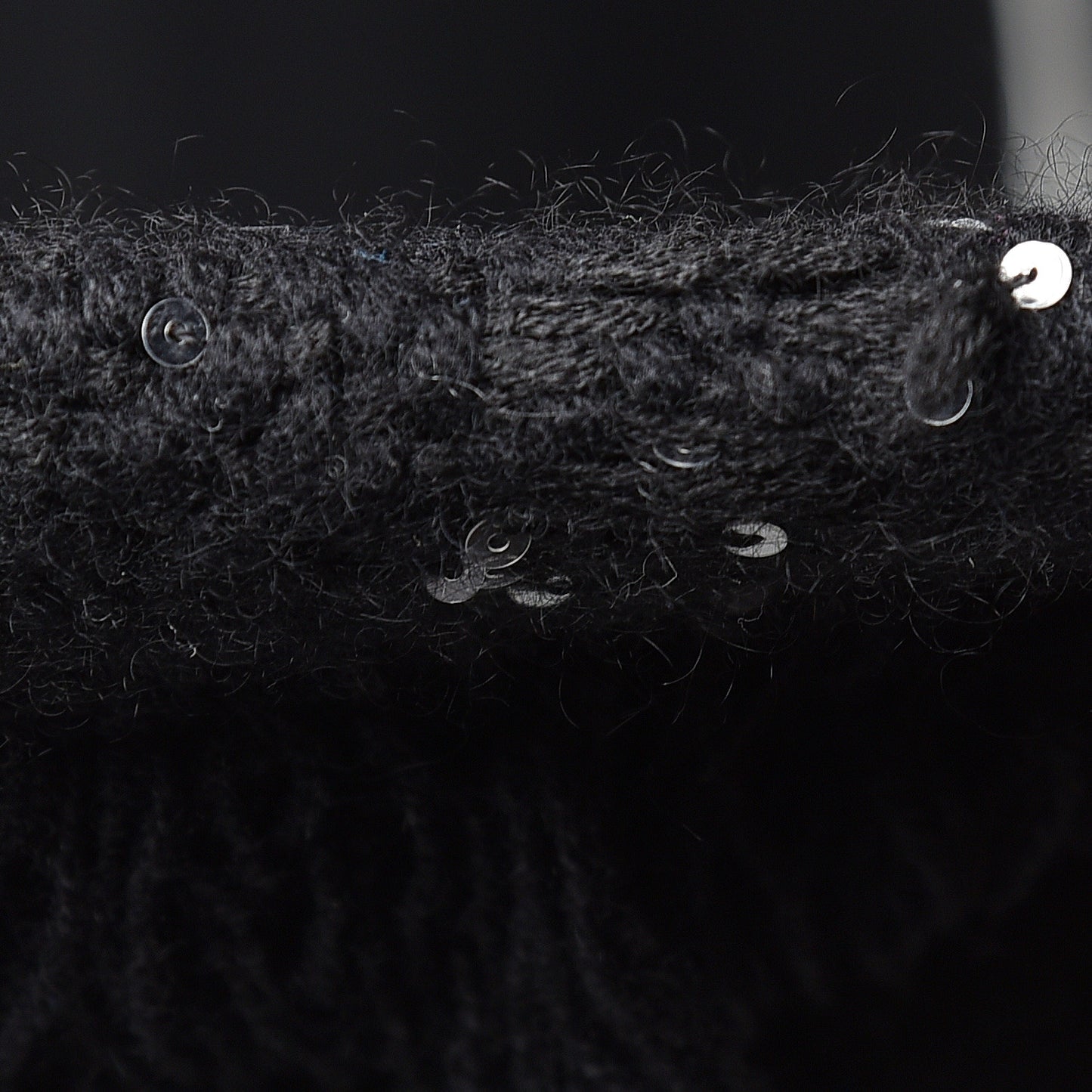 Cashmere Silk Sequin CC Scarf Black