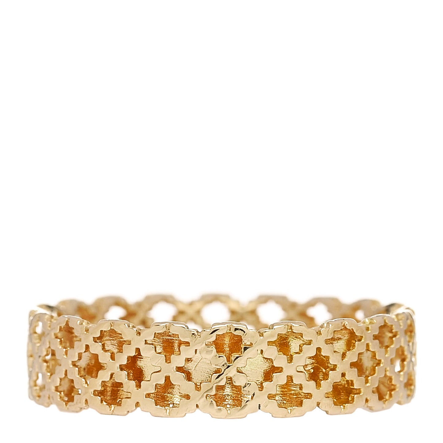 18K Yellow Gold Thin Diamantissima Ring 54 7
