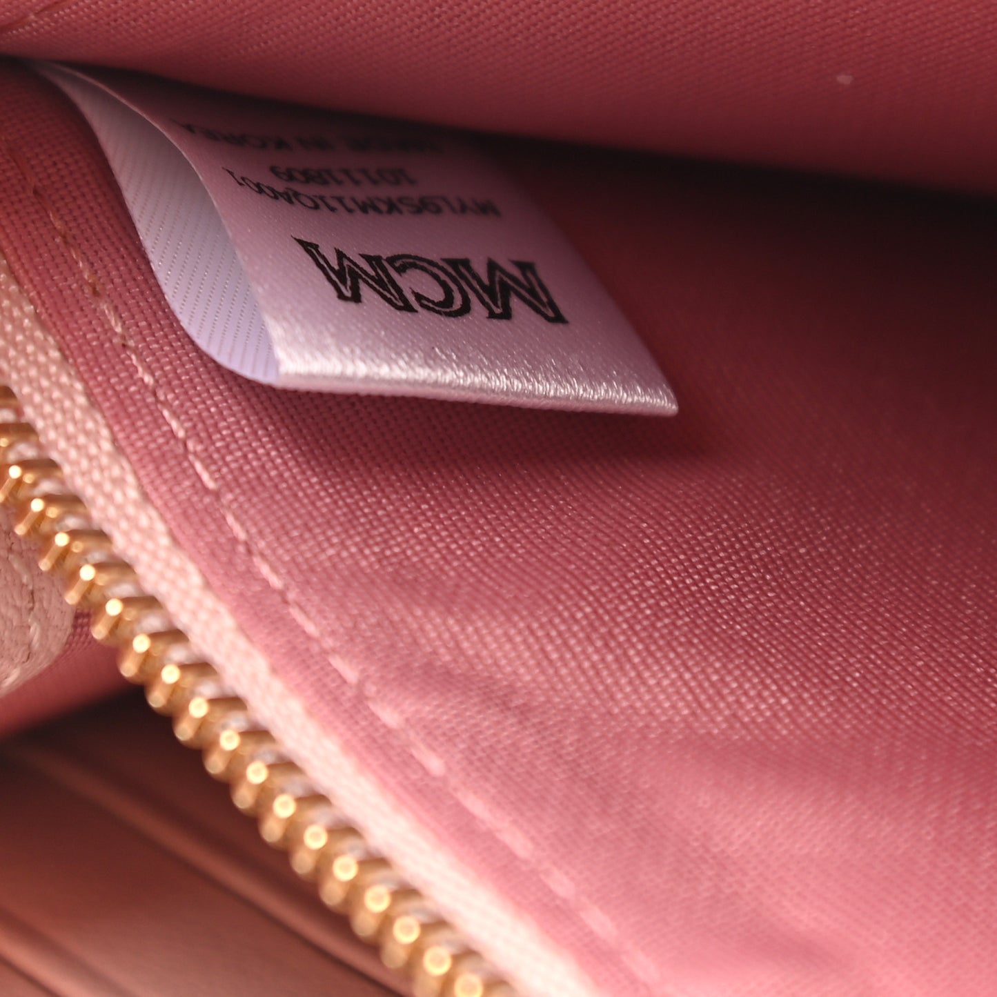 Calfskin Ottomar Large Zip Around Wallet Pink