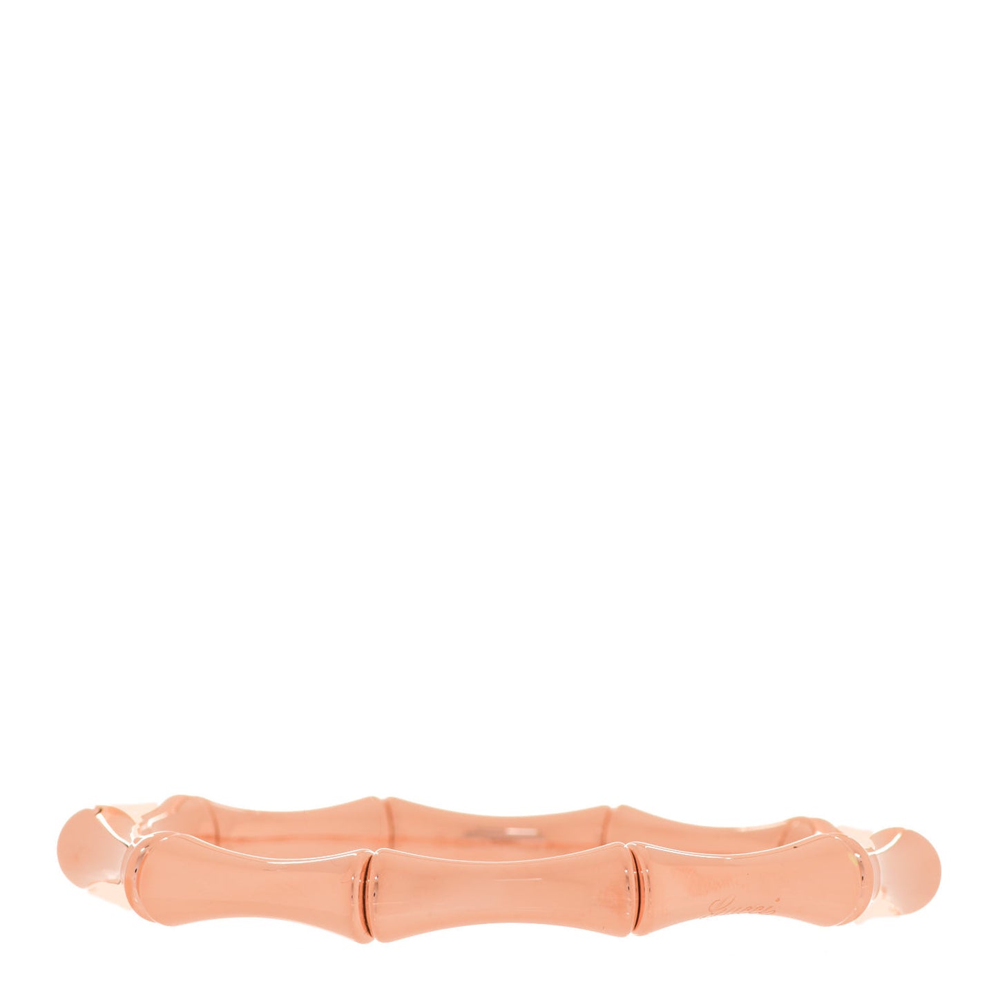 18K Rose Gold Medium Bamboo Spring Bracelet 17