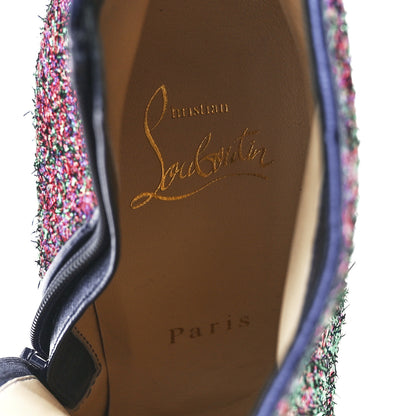 Christian Louboutin Satin So Kate Starlight Booty 100 Ankle Boots 37.5 Purple Multicolor 7 of 7