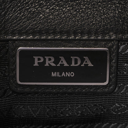 Prada Vitello Daino Shopping Tote Black 5 of 7