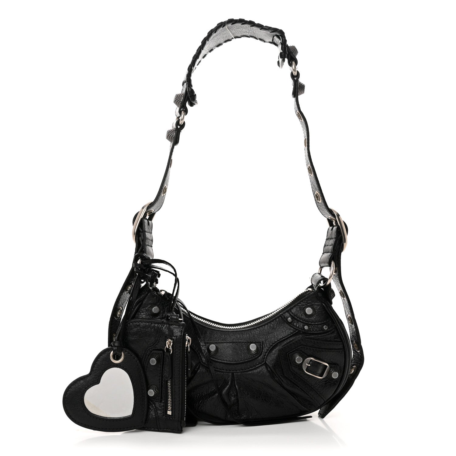 Balenciaga Agneau Arena Le Cagole Shoulder Bag XS Black 3 of 14