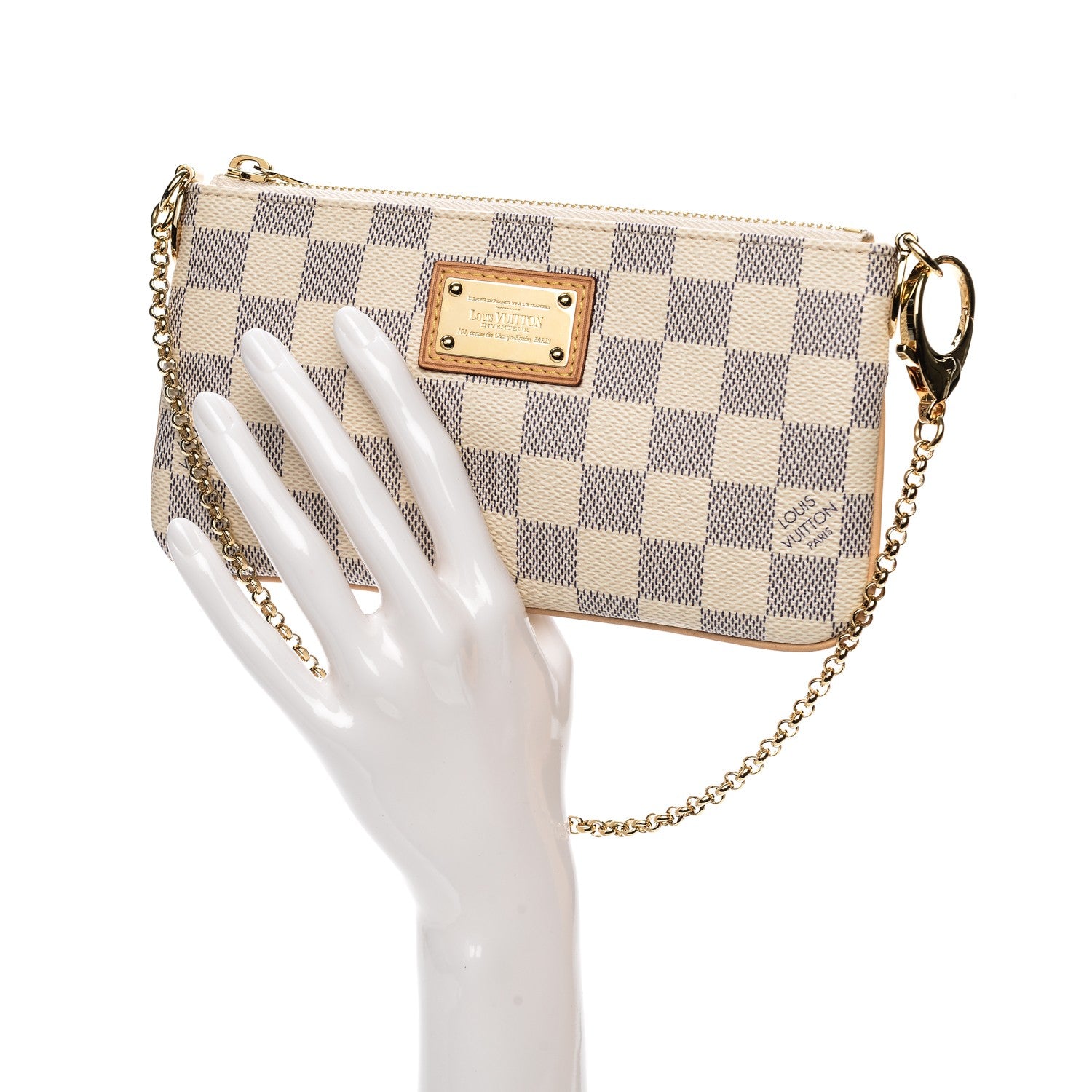 Louis Vuitton Damier Azur Pochette Milla MM 2 of 7