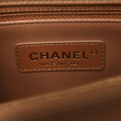 Chanel Caviar Quilted Small Coco Handle Flap Brown 6 of 10