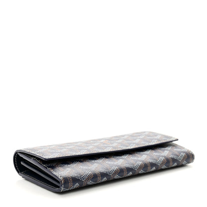 Goyard Goyardine Varenne Long Wallet Navy 4 of 7
