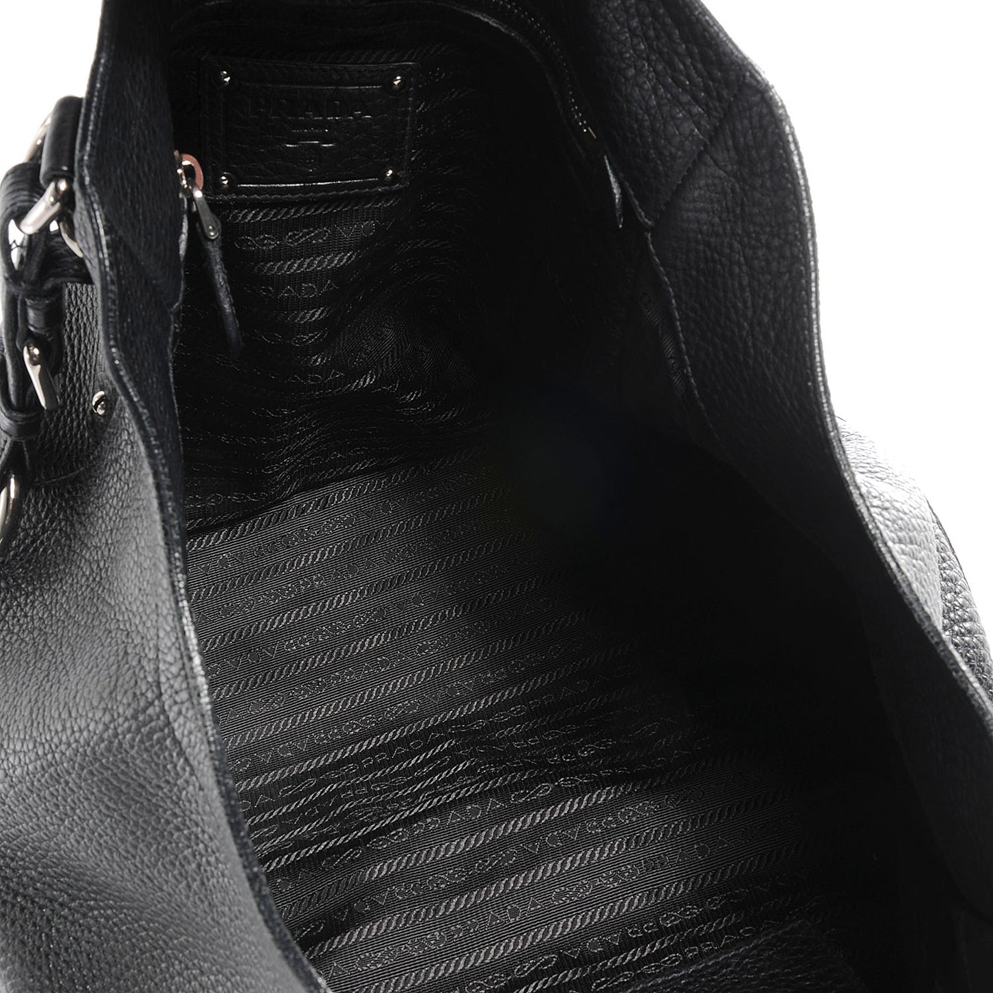 Vitello Daino Shoulder Bag Nero Black