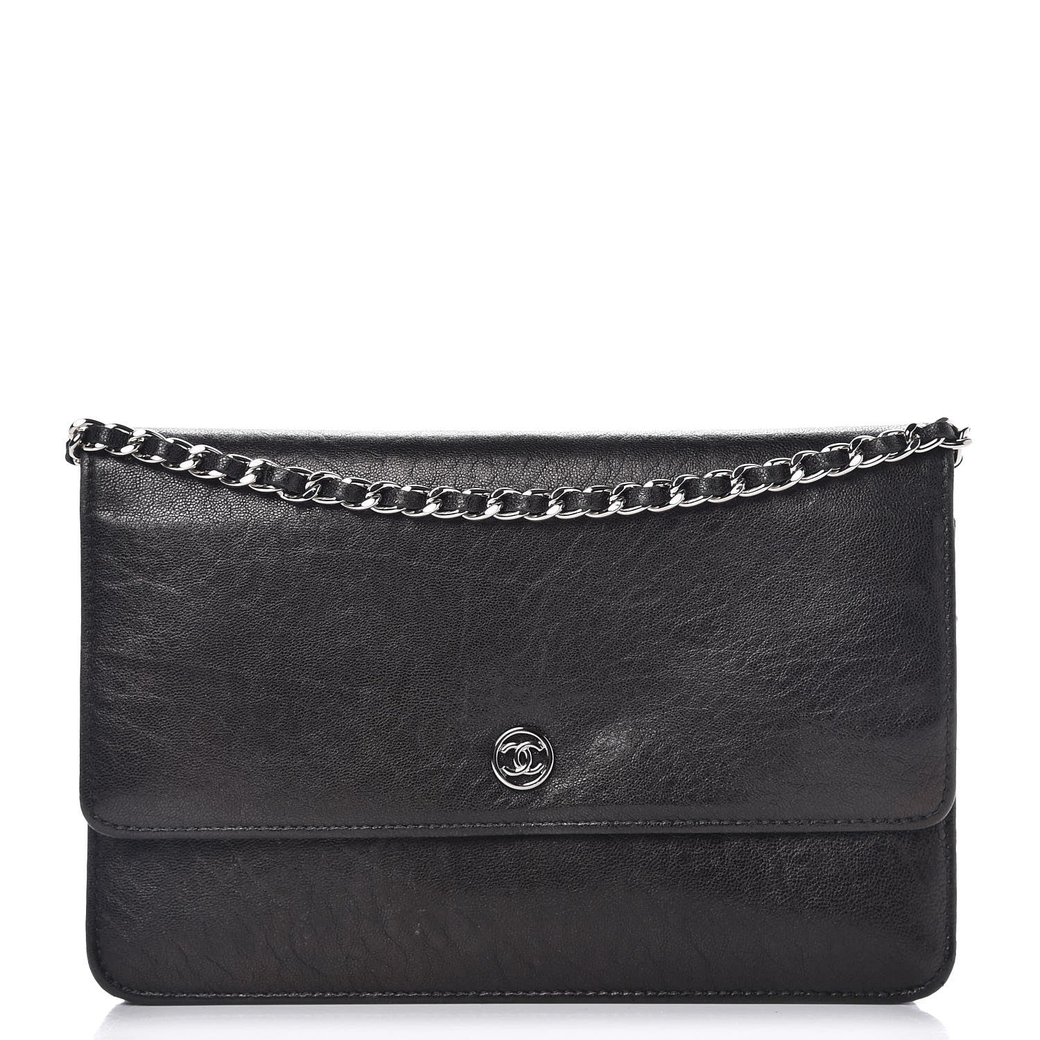 Chanel Goatskin Wallet on Chain WOC Black 1 of 15