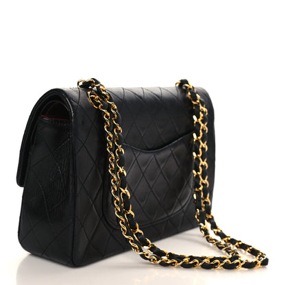 Chanel Lambskin Quilted Small Double Flap Black 3 of 9