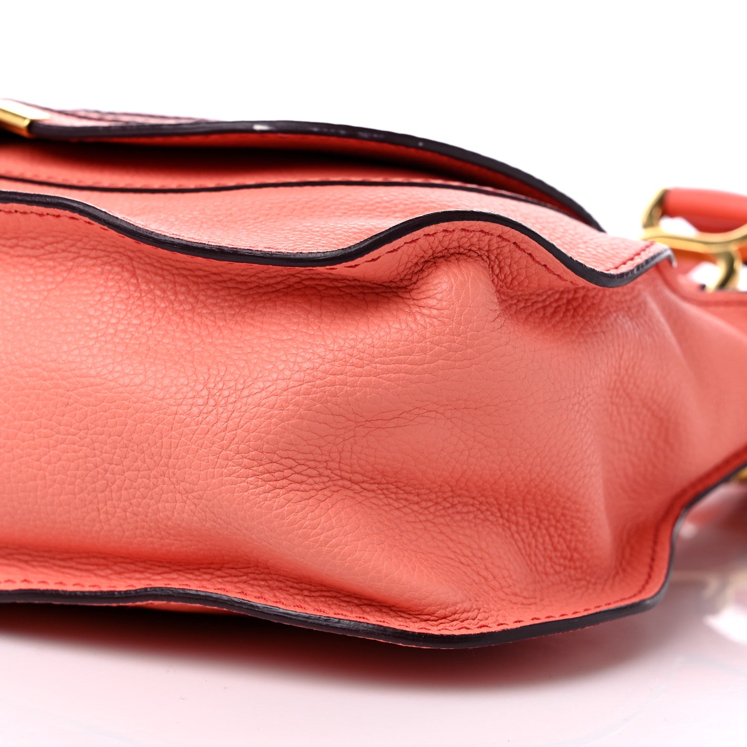 Chloe Calfskin Medium Marcie Satchel Coral 9 of 16