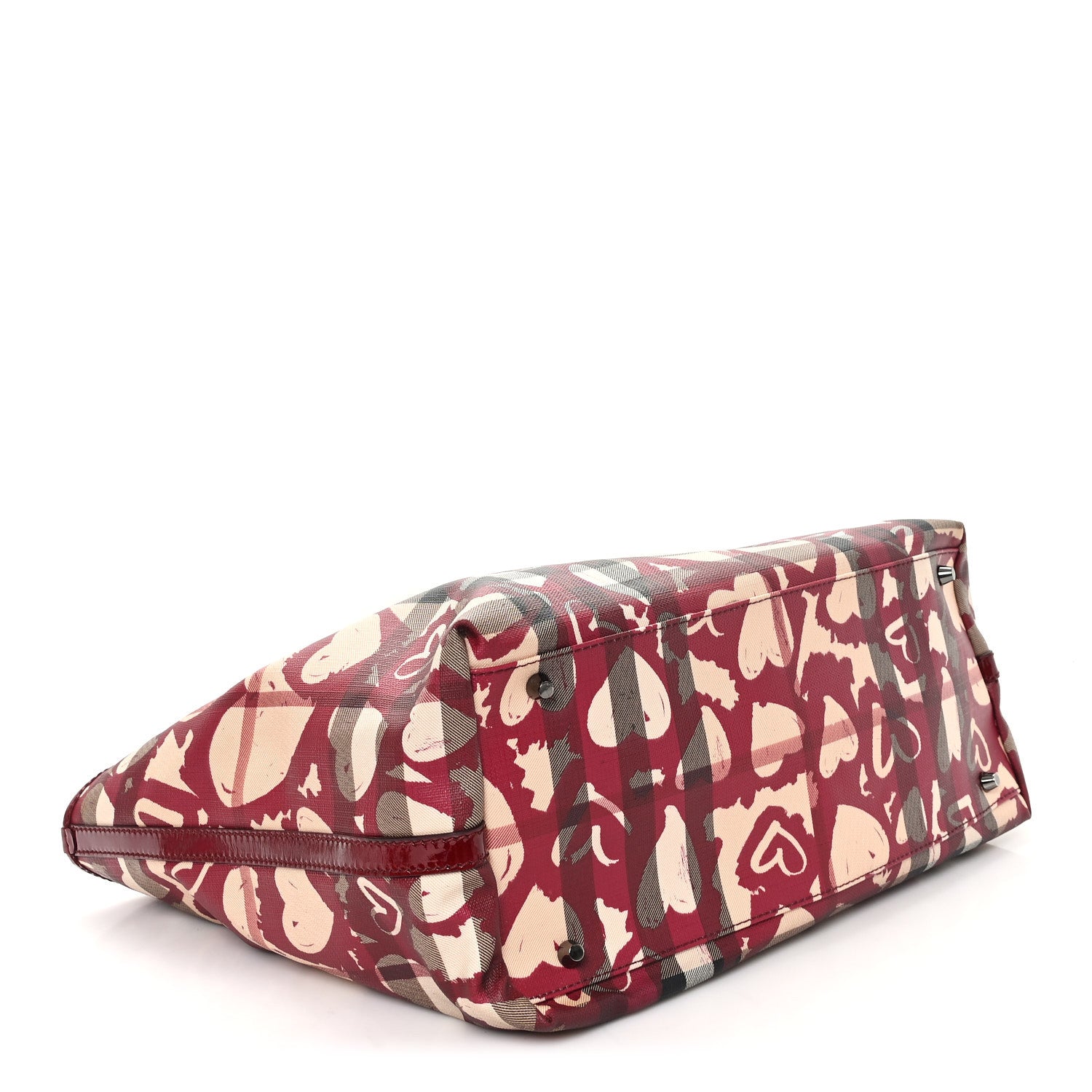 Burberry Nova Check Heart Tote Red 4 of 11