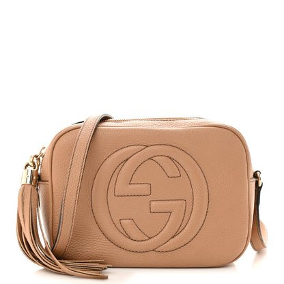 Gucci Pebbled Calfskin Small Soho Disco Bag Camelia 1 of 10