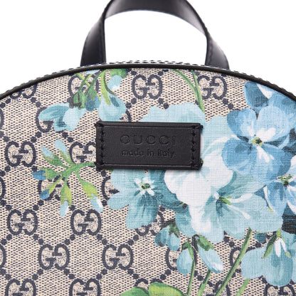 Gucci GG Supreme Monogram Blooms Small Day Backpack Blue 8 of 10