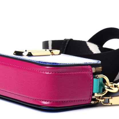 Marc Jacobs Saffiano Small Snapshot Camera Bag Academy Blue Multicolor 10 of 12