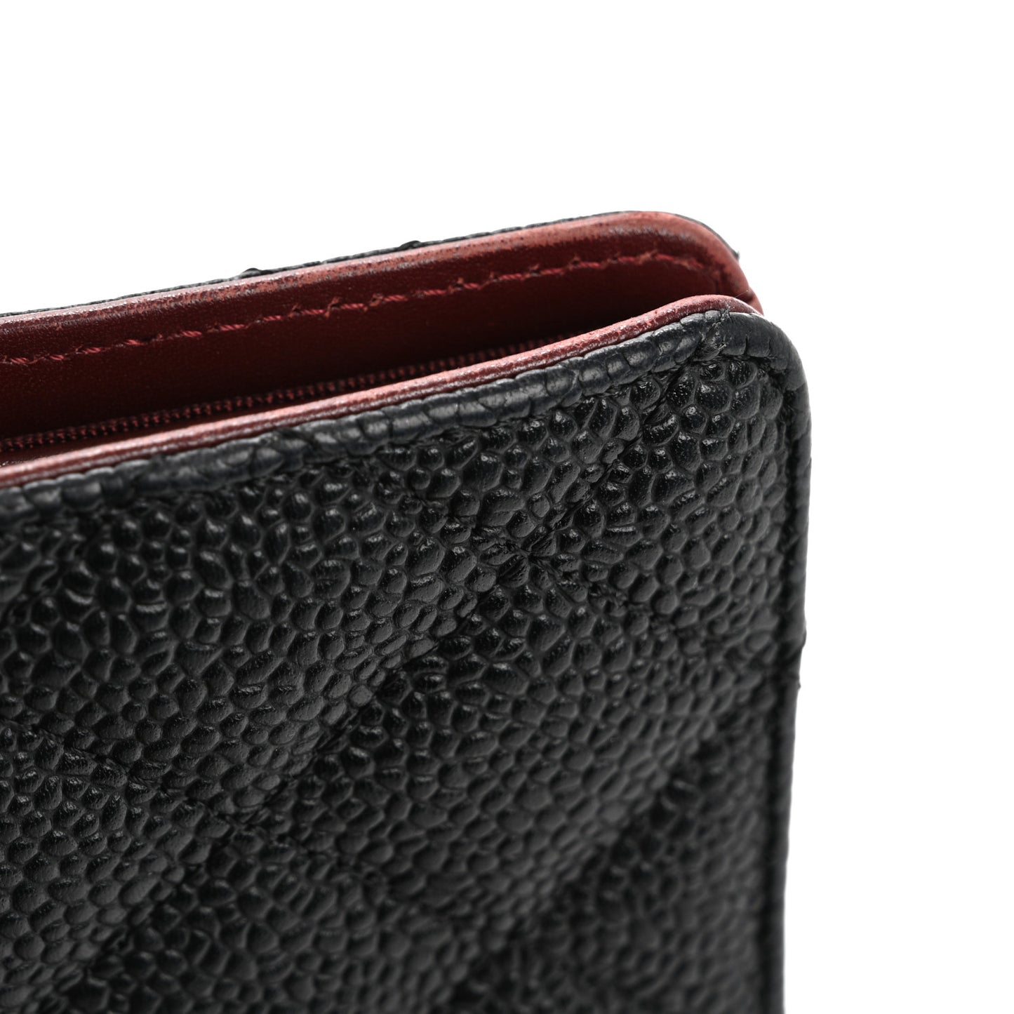 Caviar Quilted Yen Wallet Black