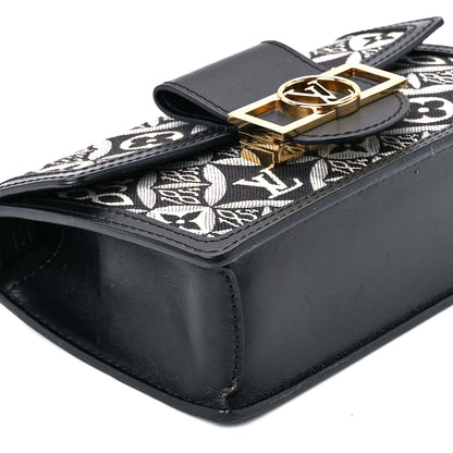 Louis Vuitton Jacquard Since 1854 Dauphine Chain Wallet Grey 9 of 10