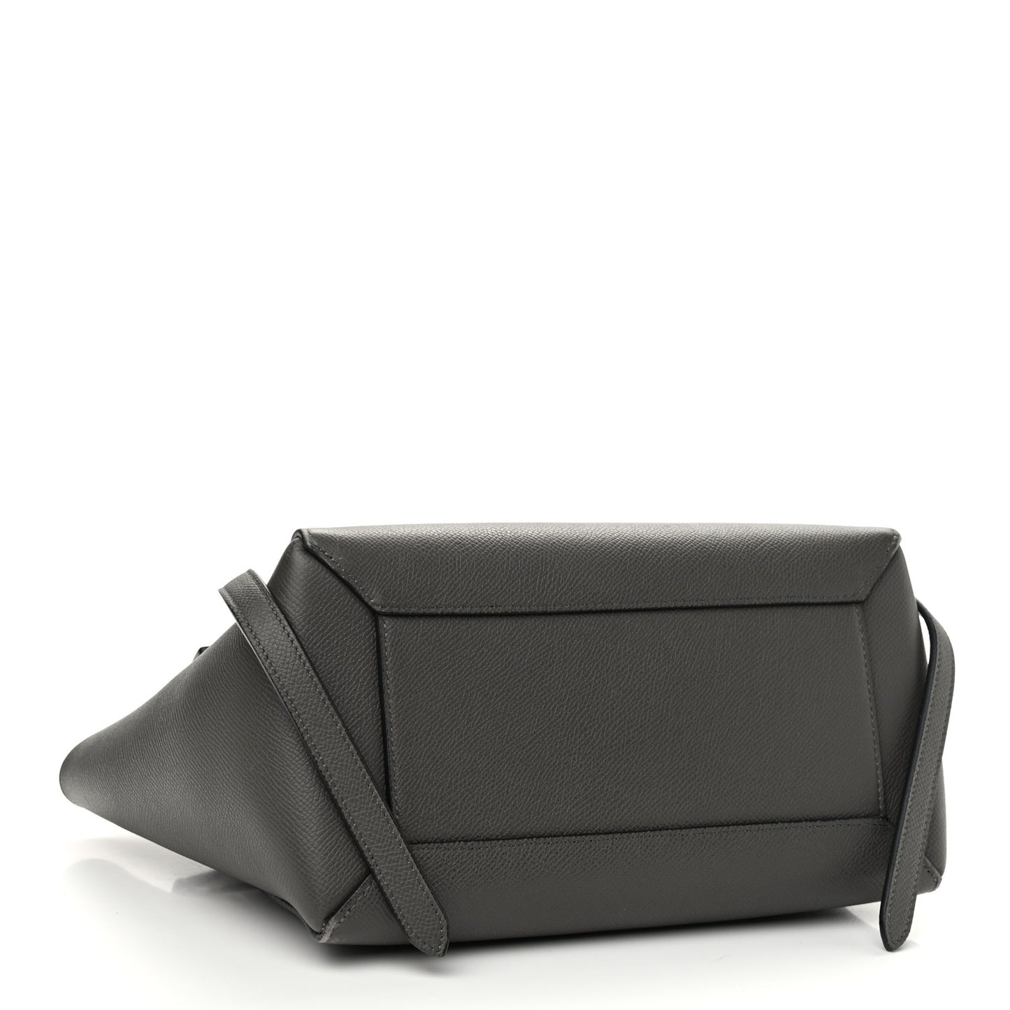 Baby Grained Calfskin Micro Belt Bag Grey