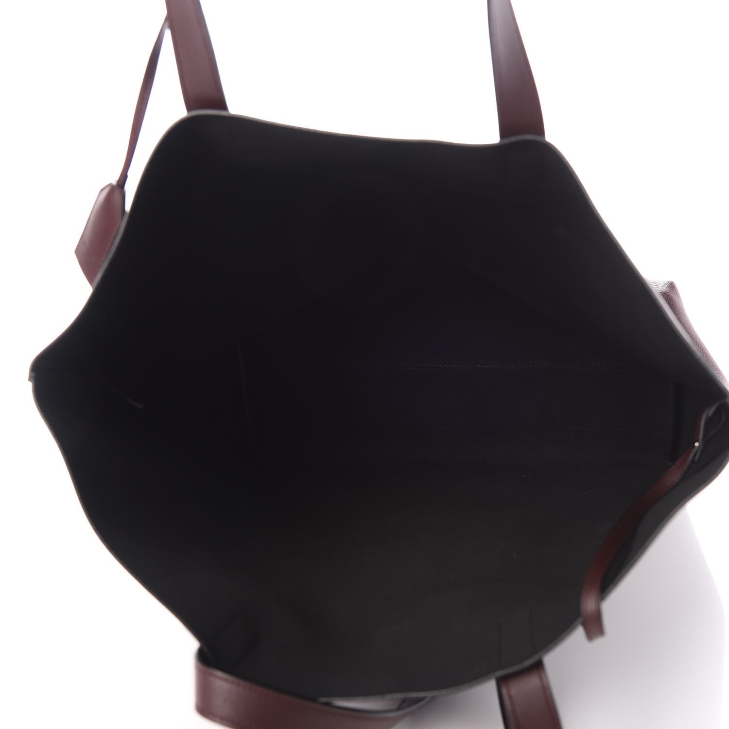 Saint Laurent Calfskin Medium Shopping Tote Bordeaux 6 of 8