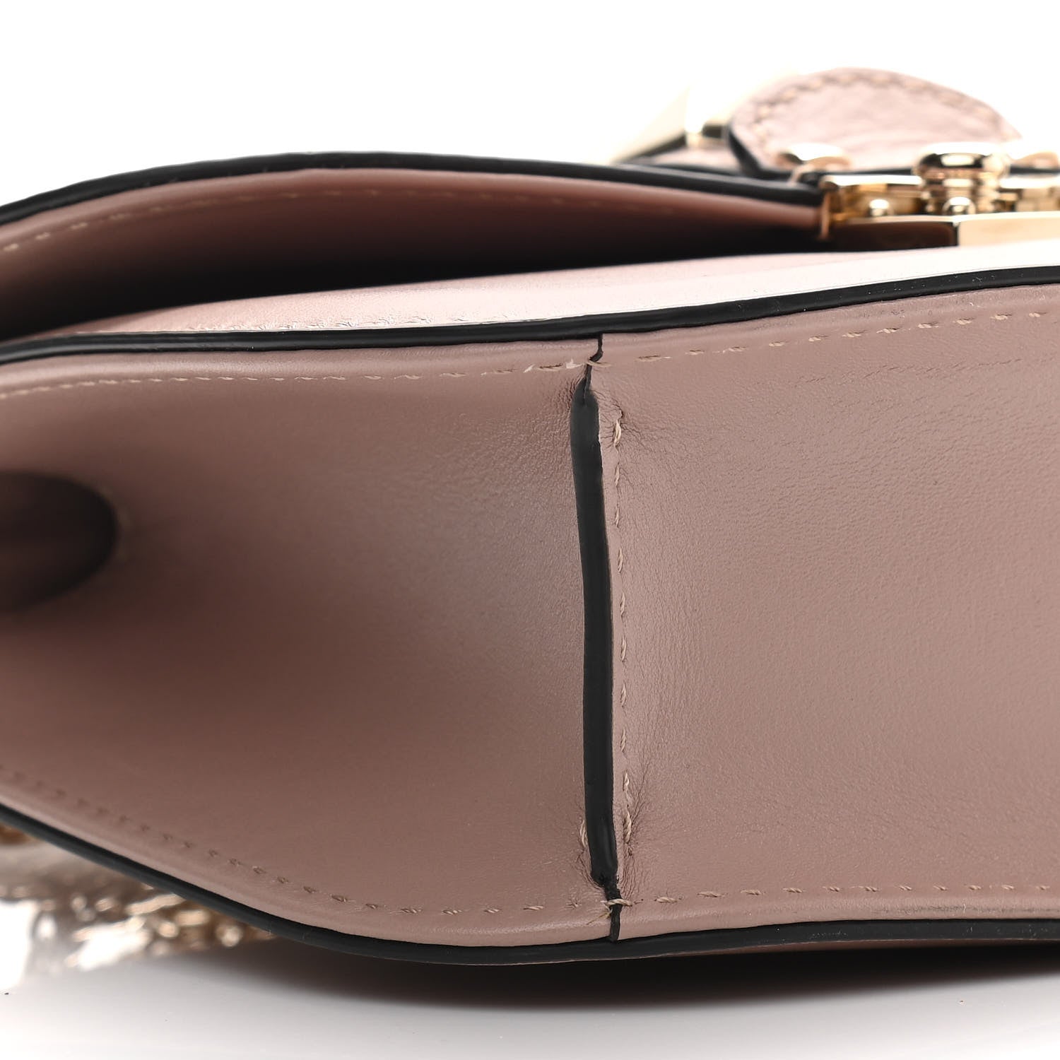 Valentino Garavani Vitello Small Glam Lock Rockstud Flap Poudre 9 of 11