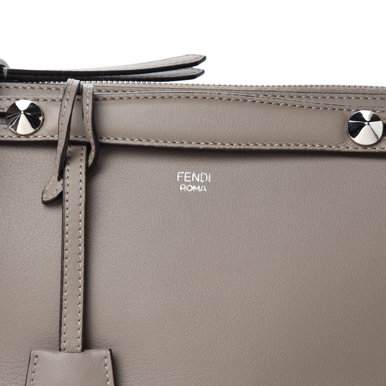 Fendi Vitello Dolce Medium By The Way Boston Bag Tortora 10 of 10
