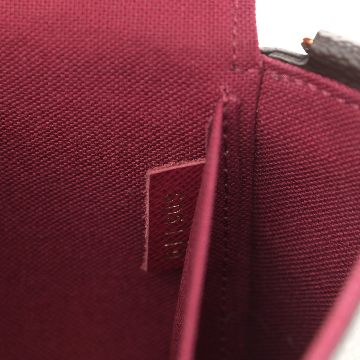 Louis Vuitton Monogram Pochette Felicie Chain Wallet Fuchsia 8 of 13