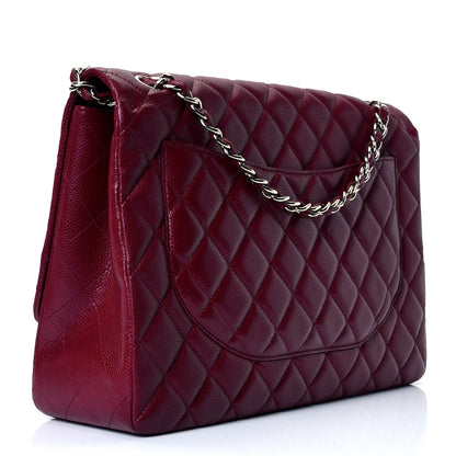 Chanel Caviar Quilted Maxi Single Flap Red 2 of 4
