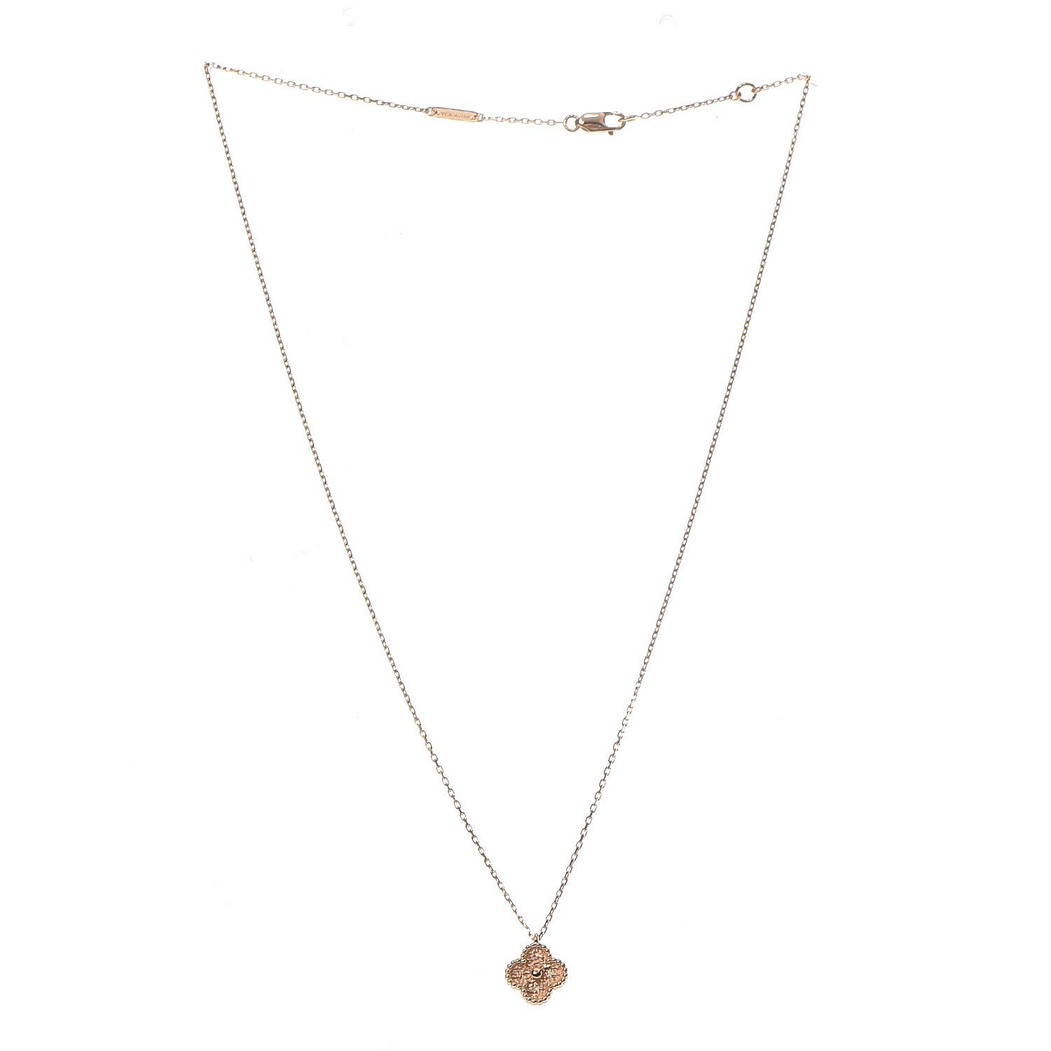 Van Cleef & Arpels 18K Rose Gold Sweet Alhambra Pendant Necklace 3 of 6