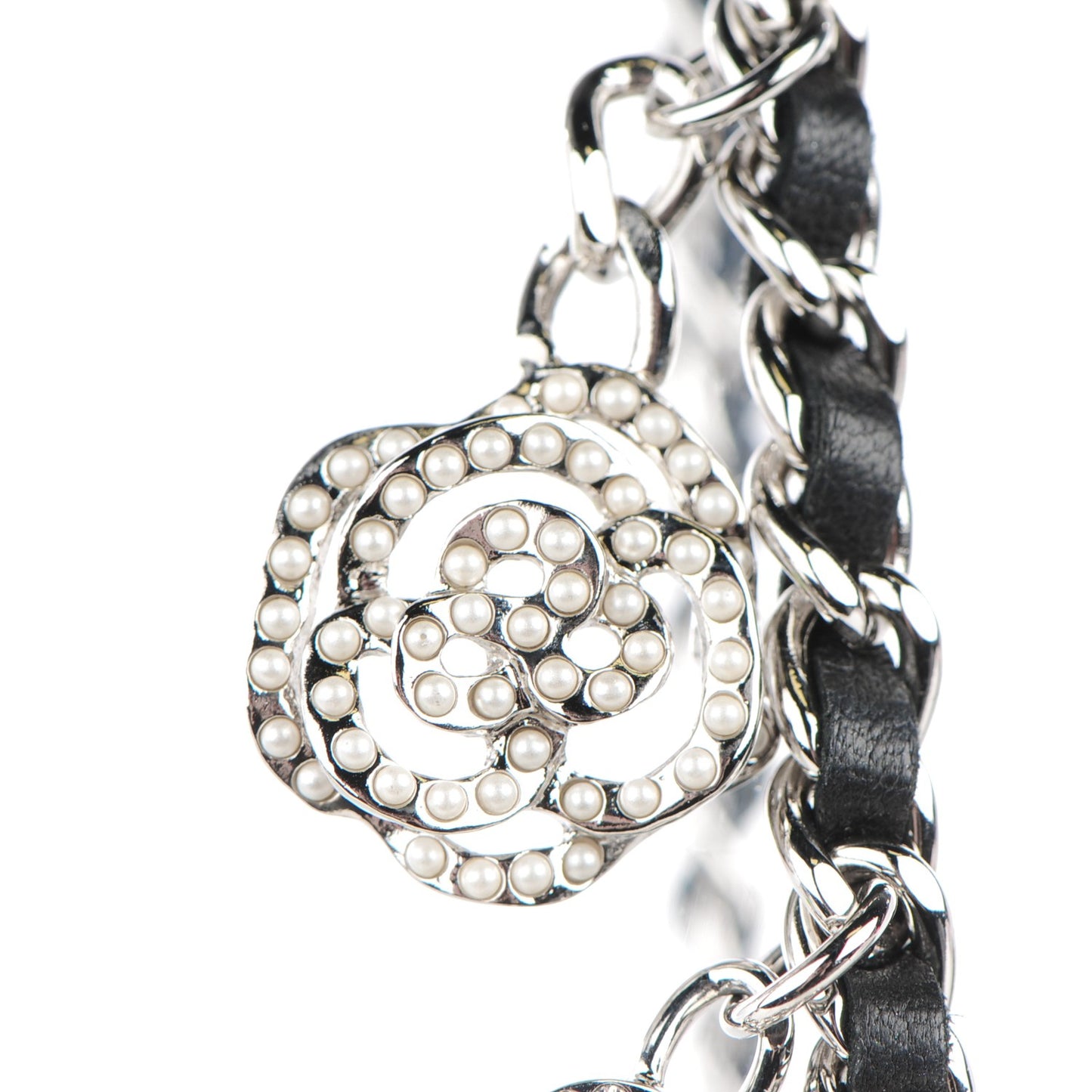 Lambskin Quilted Crystal Valentine Charms Mini Phone Holder Crossbody Bag Black