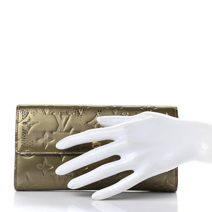 Louis Vuitton Vernis Sarah Wallet Gris Art Deco 2 of 8