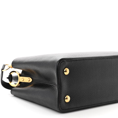 Louis Vuitton Taurillon Capucines PM Black 8 of 11