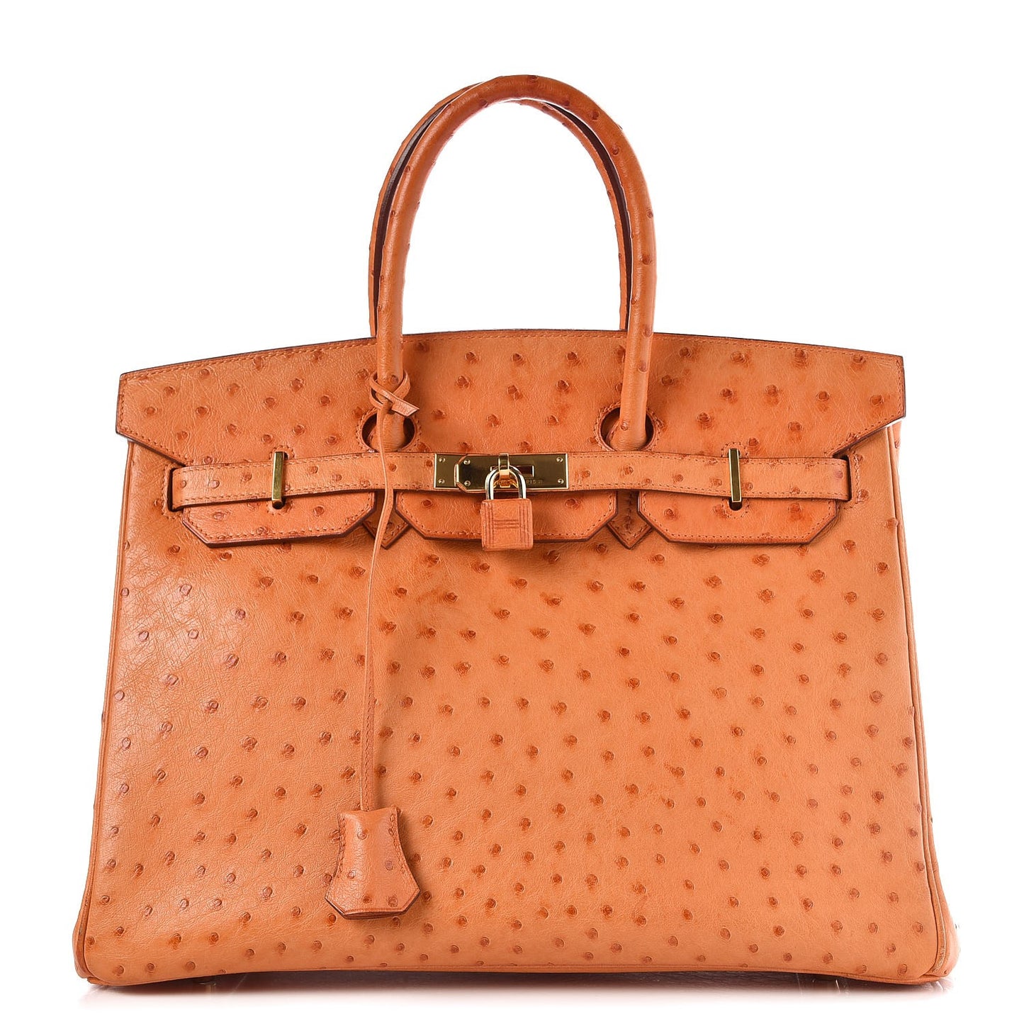Ostrich Birkin 35 Orange