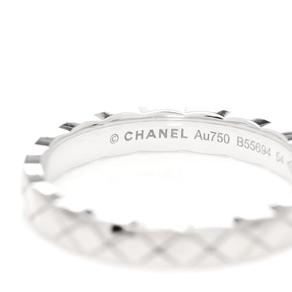 Chanel 18K White Gold Mini Coco Crush Ring 54 6.75 4 of 6