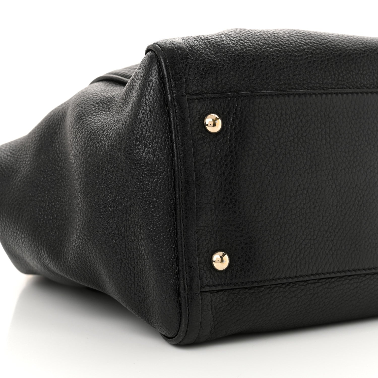 Gucci Pebbled Calfskin Medium Soho Shoulder Bag Black 9 of 13