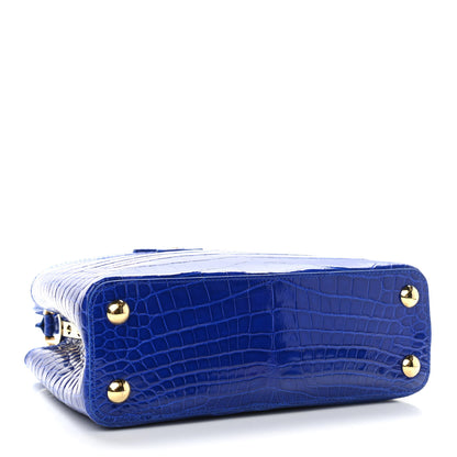 Louis Vuitton Alligator Capucines BB Bleu Santorin 4 of 12