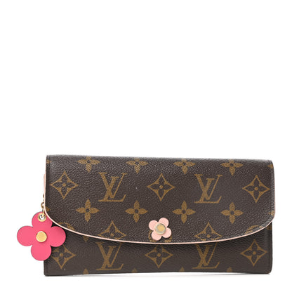 Louis Vuitton Monogram Bloom Flower Emilie Wallet 1 of 9
