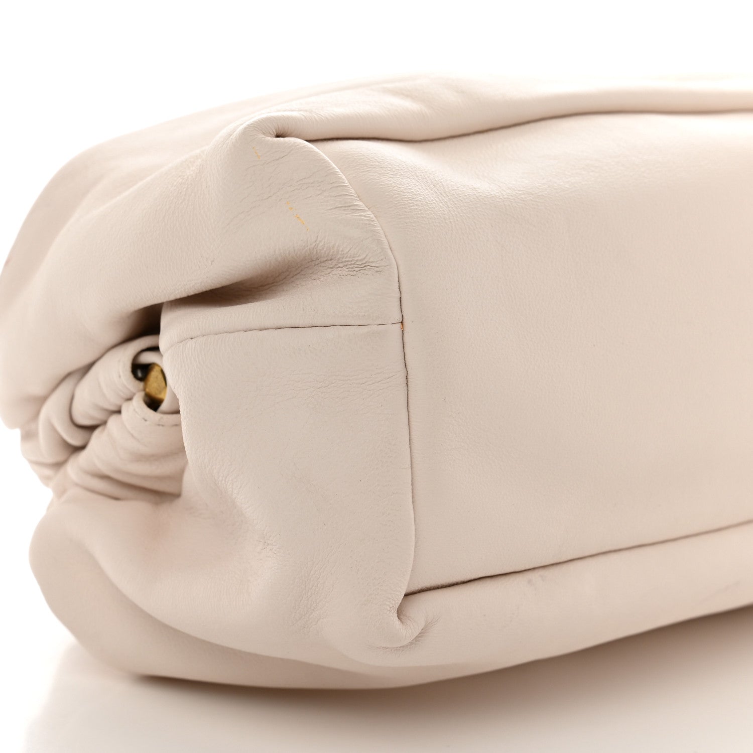 Mansur Gavriel Lambskin Cloud Clutch White 9 of 13