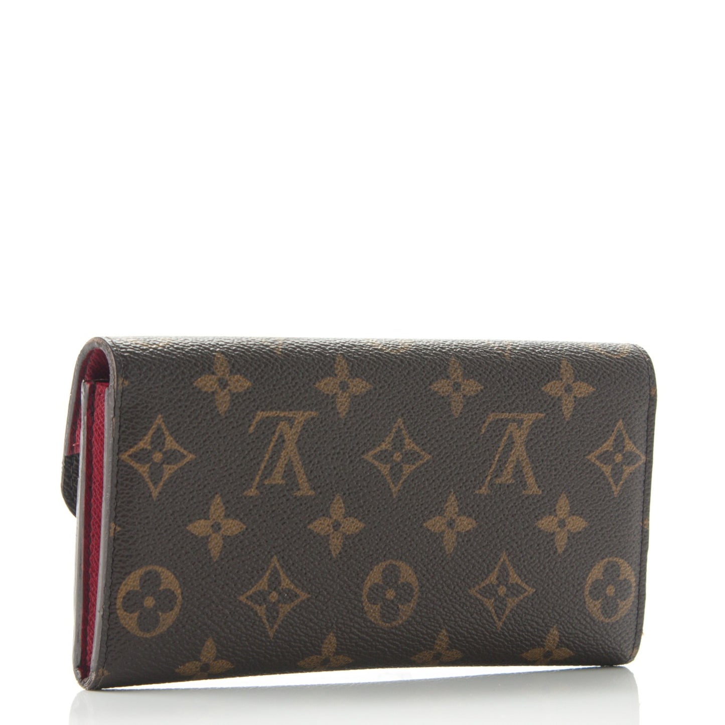 Monogram Emilie Wallet Red
