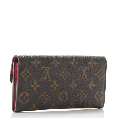 Louis Vuitton Monogram Emilie Wallet Red 3 of 7