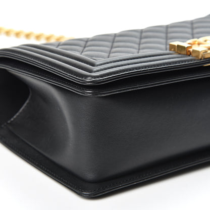 Chanel Calfskin Quilted Medium Boy Flap Black 8 of 9