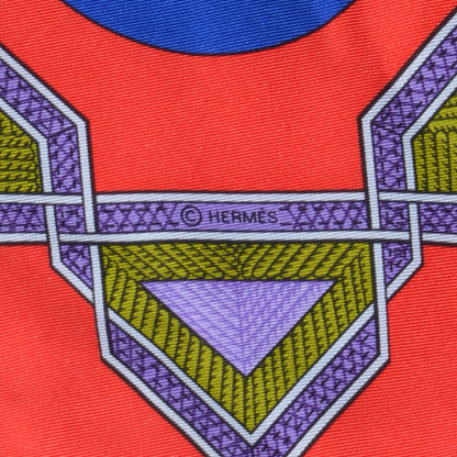 Hermes Silk Cuirs Du Desert Scarf 90 4 of 6