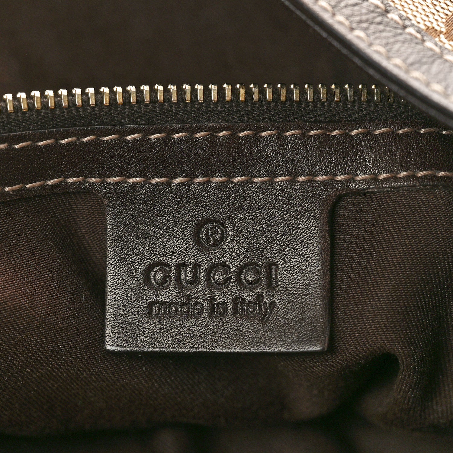 Gucci Monogram Large Wave Hobo Dark Brown 6 of 10