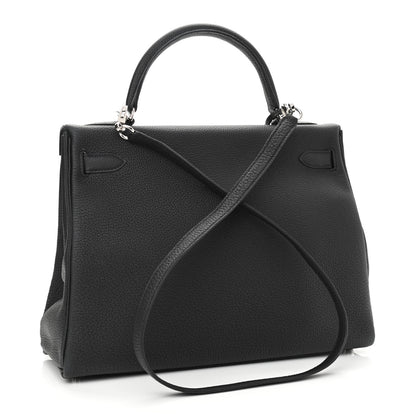 Hermes Togo Kelly Retourne 32 Black 3 of 10