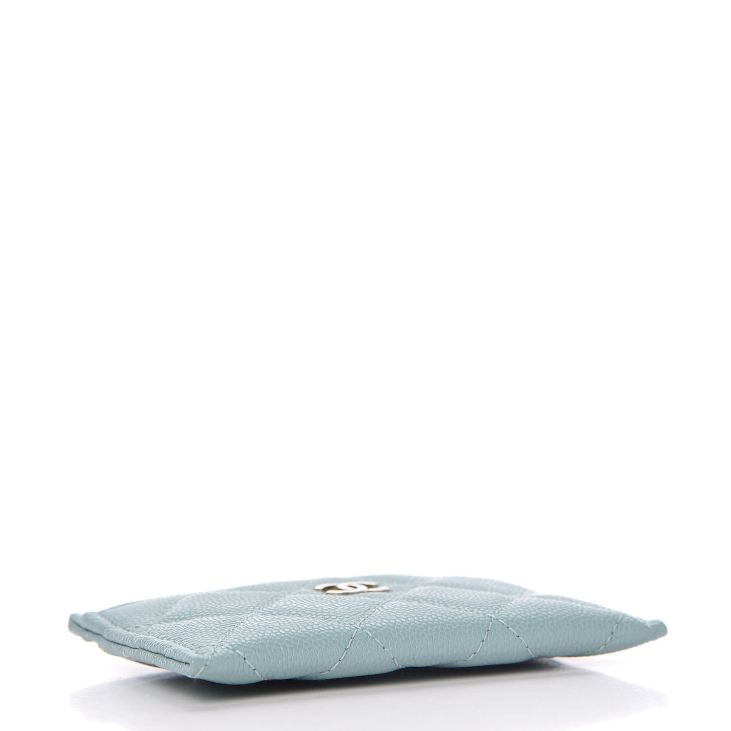 Chanel Caviar Quilted Card Holder Light Blue 4 of 9