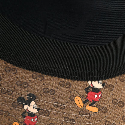 Gucci X DISNEY Mini Vintage GG Supreme Monogram Mickey Mouse Baseball Hat L Beige Vintage Sun Oil 11 of 11