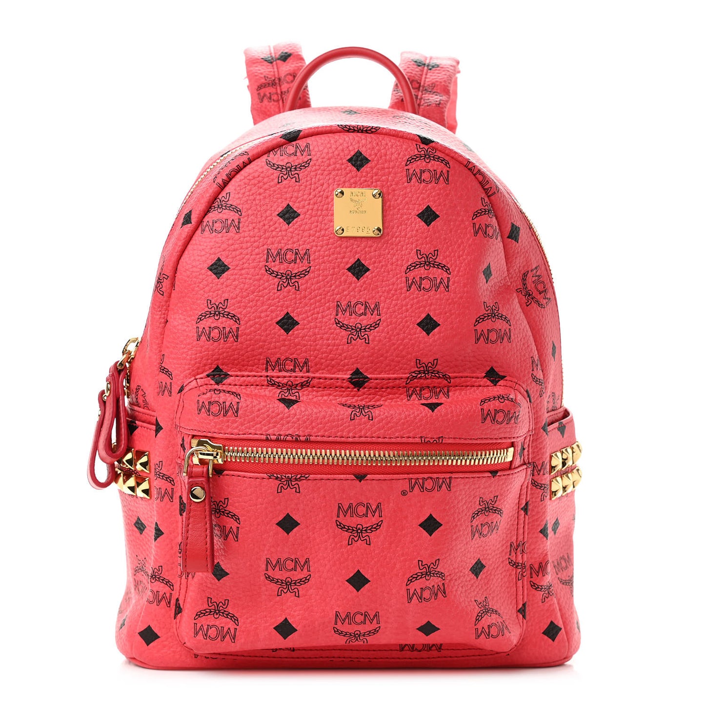 Visetos Small Side Stud Stark Backpack Corail