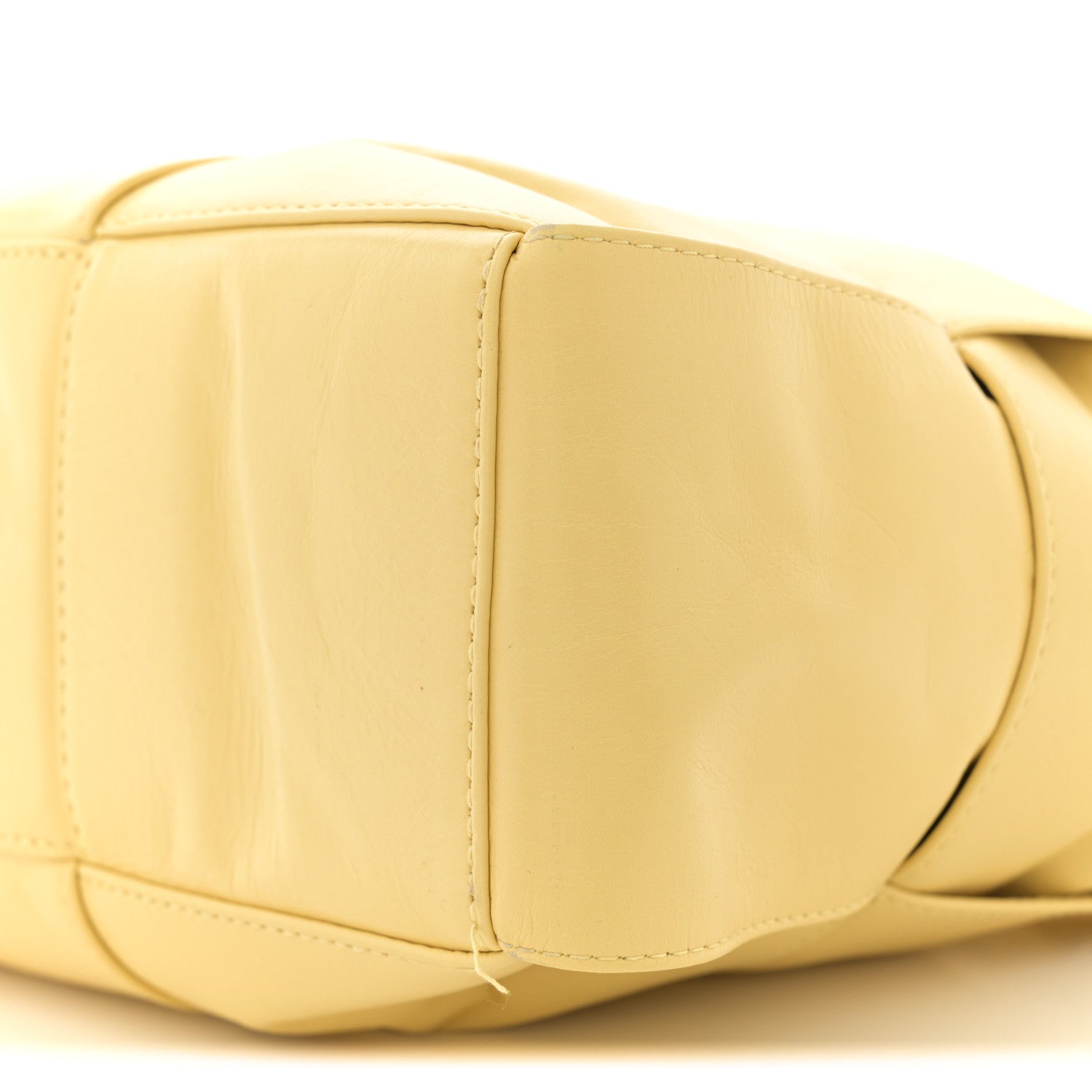 Bottega Veneta Paper Calfskin Maxi Intrecciato Arco Camera Bag Butter 10 of 13