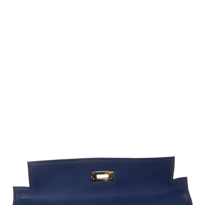 Hermes Swift Kelly Retourne 25 Bleu Saphir 17 of 39